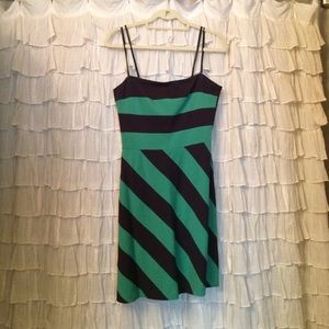 BCBG strapless striped sundress