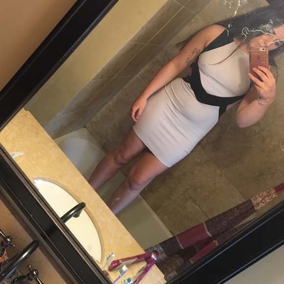 Open back mini dress