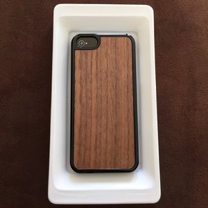Genuine wood hard shell case for iPhone5.
