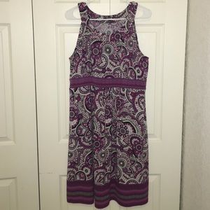 Apt 9 purple paisley dress XL