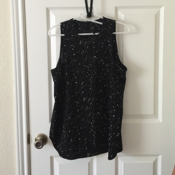 Tibi black/multi splatter Galaxy tank