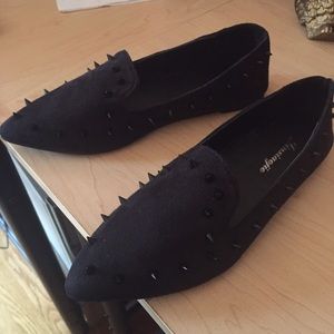 Pointy Faux Suede Flats