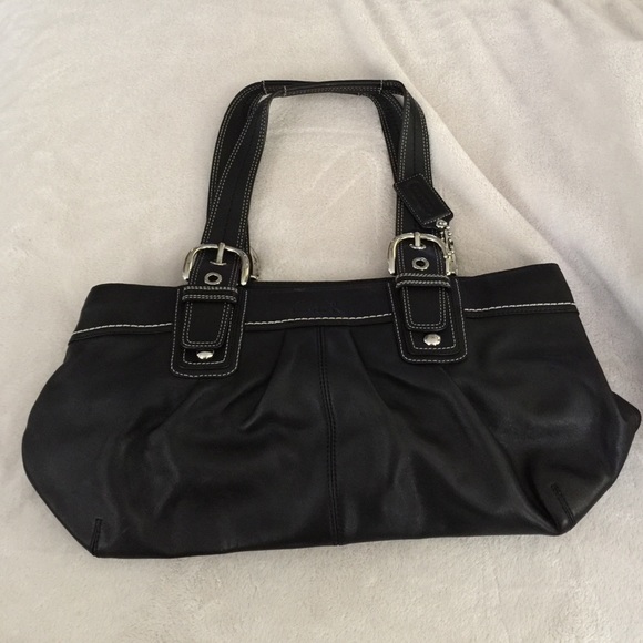 Black Leather Coach Purse