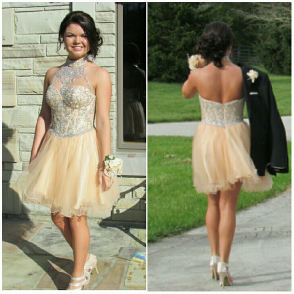 Blush prom dress