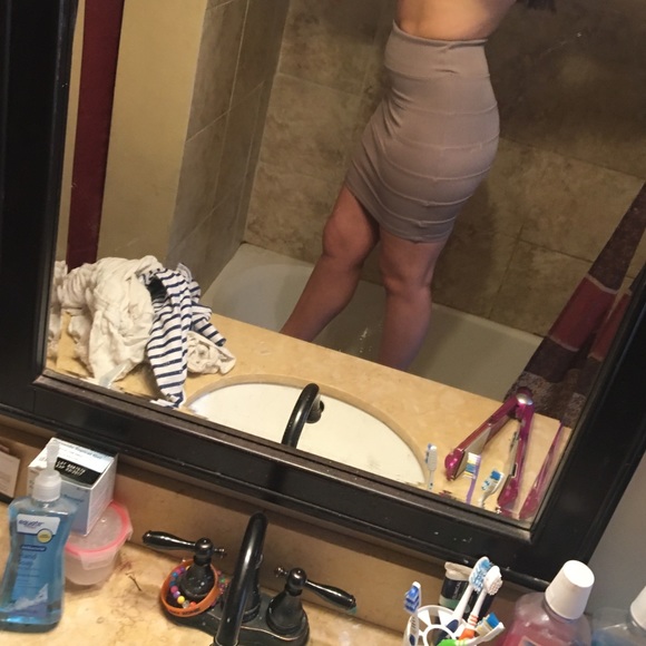 High waisted pencil skirt