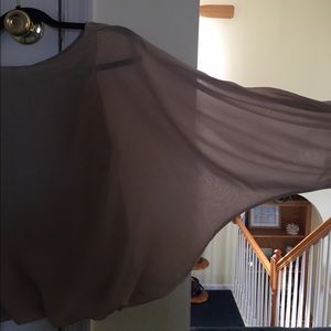 Tan loose fit blouse