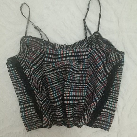 "SOLD"     Free People Cropped Spgti Strap Top szM - Picture 3 of 6