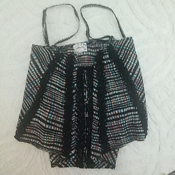 "SOLD"     Free People Cropped Spgti Strap Top szM - Picture 6 of 6