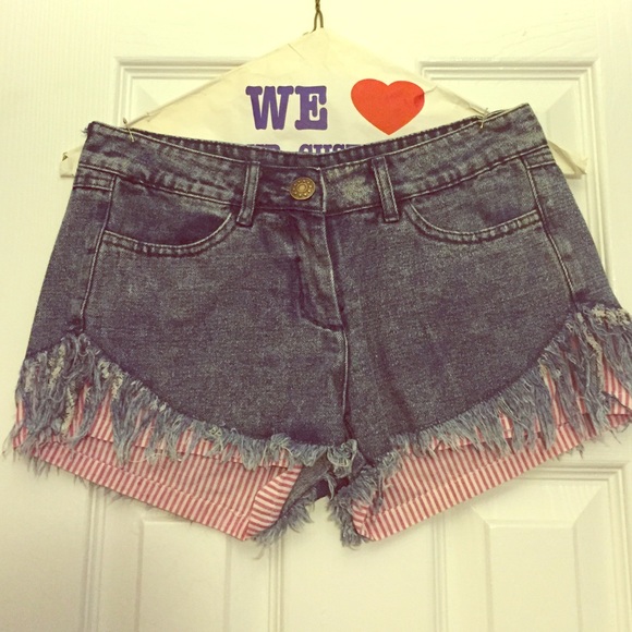 VERY J denim short shorts