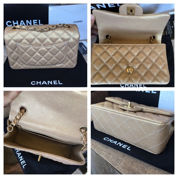 ❌SOLD❌ Authentic Chanel Gold Mini Caviar GHW - Picture 3 of 4