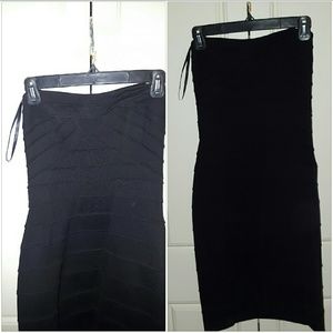 NWT BCBGMaxAzria strapless black dress