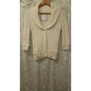 Cream American Eagle Cardigan
