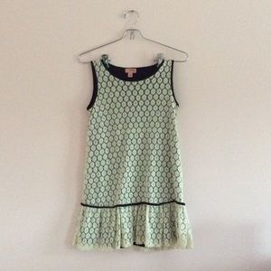 Black Dress /w White Floral Lace