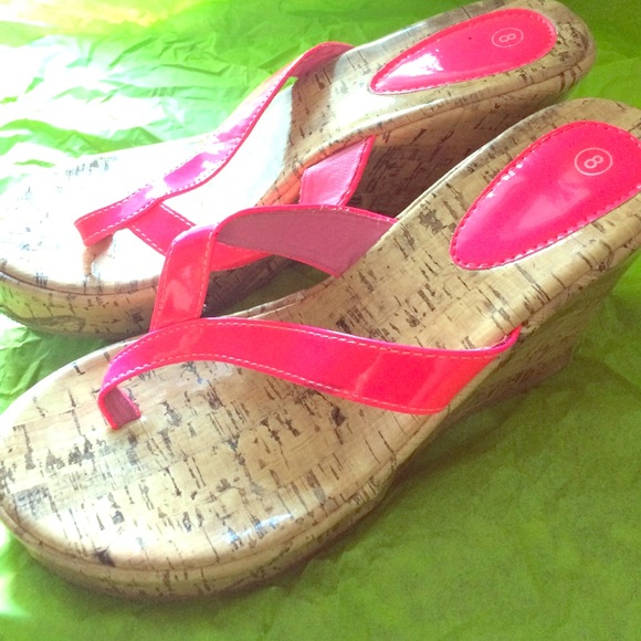 Hot Pink Wedges