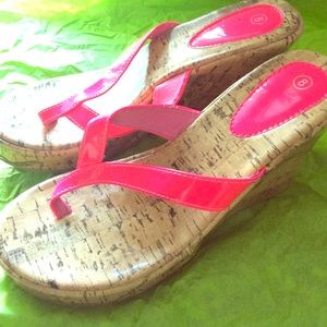 Hot Pink Wedges