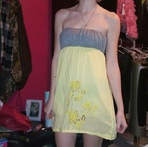 Cute grey & yellow sundress