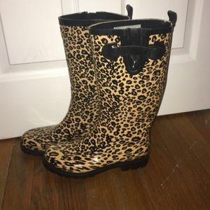 Cheetah Rainboots