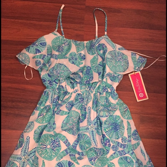 NWT Lilly for target sand dollar small print dress