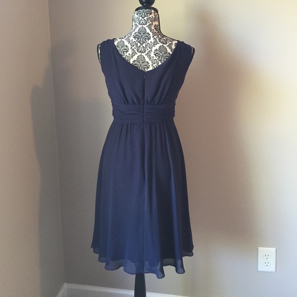 La Nouvelle Renaissance Navy Blue Sleeveless Dress. Size 4. - Picture 3 of 5