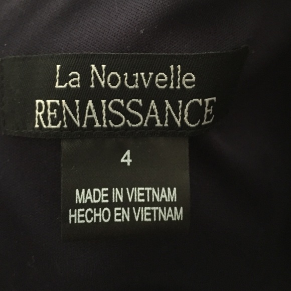 La Nouvelle Renaissance Navy Blue Sleeveless Dress. Size 4. - Picture 5 of 5