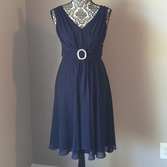 La Nouvelle Renaissance Navy Blue Sleeveless Dress. Size 4. - Picture 2 of 5