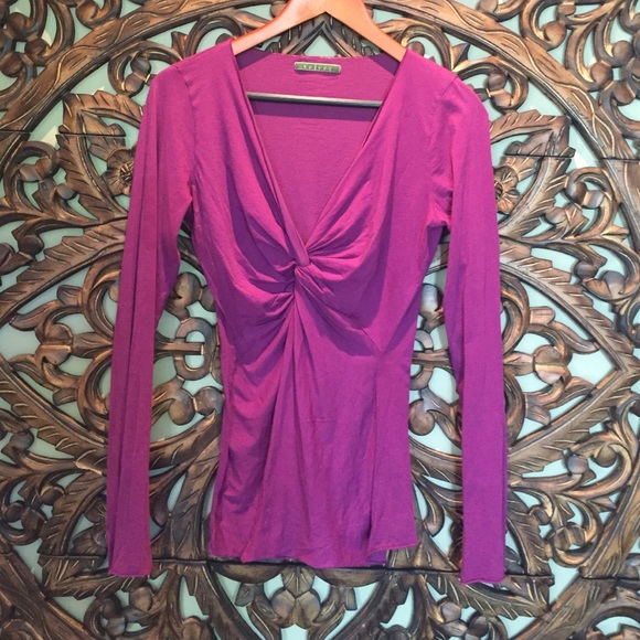 Raspberry long sleeve shirt
