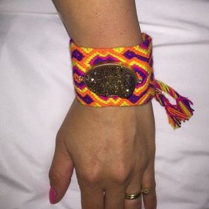 Handmade amethyst bracelet