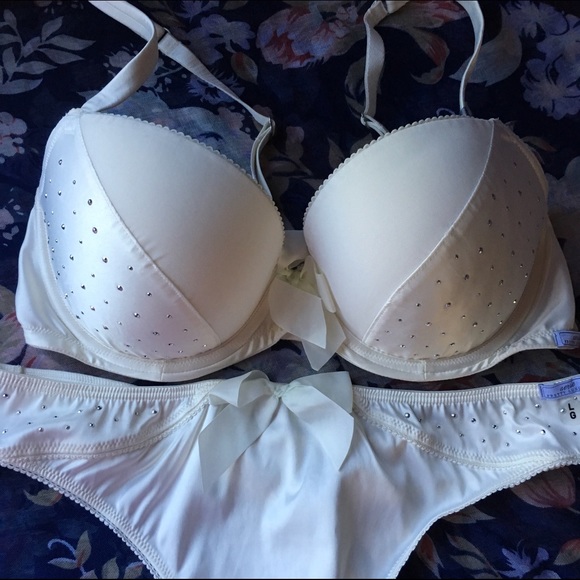 aerie Satin Push Up Bra Set