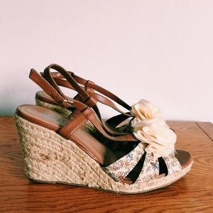Feminine Floral Wedges