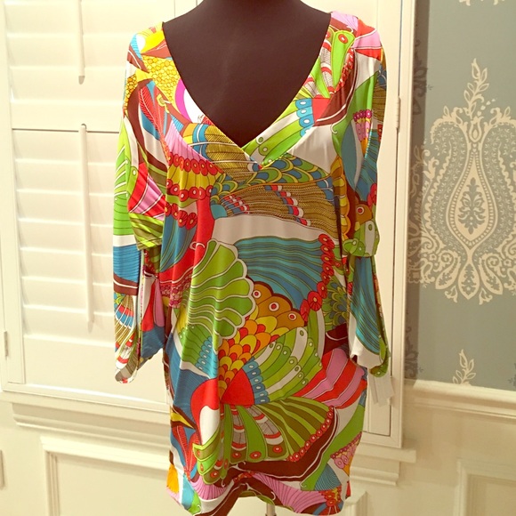 NWT TRINA TURK Moroccan Medallion Tunic//Cover-up Sizes S//M//L