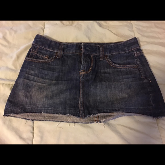 Express denim mini skirt