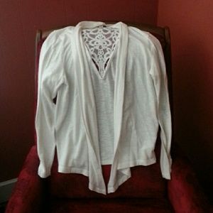 White size Large Caroline Taylor cardigan