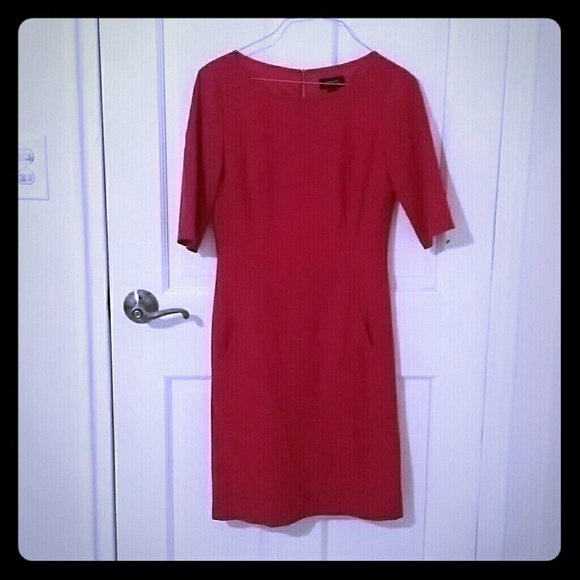 Tahari Dresses & Skirts - Tahari lipstick red sheath - great for Valentine's