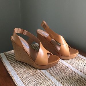 Brand new Dian von Furstenberg wedge sandals