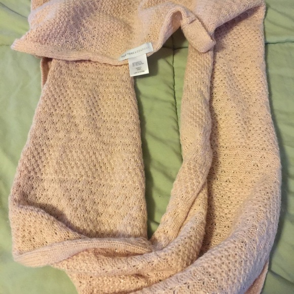 Peach infinity scarf