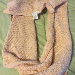 Peach infinity scarf