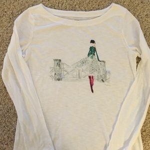 Loft medium "loft girl" t shirt.