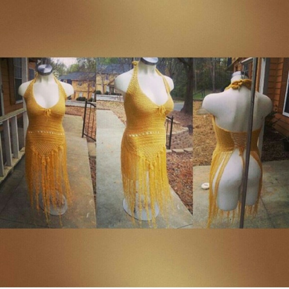 Bohemian Gold Crochet halter