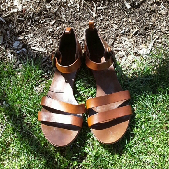 J. Crew Shoes - J. CREW Leather Gladiator Sandals