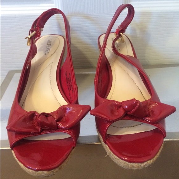 Red Merona Wedges - Picture 2 of 4
