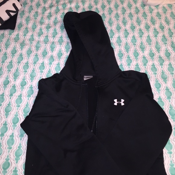 Black UnderArmour zip up hoodie