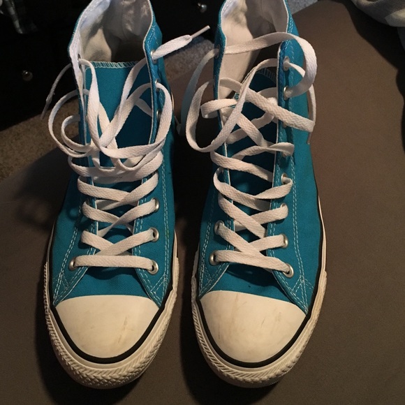 Turquoise Converse - Picture 1 of 1
