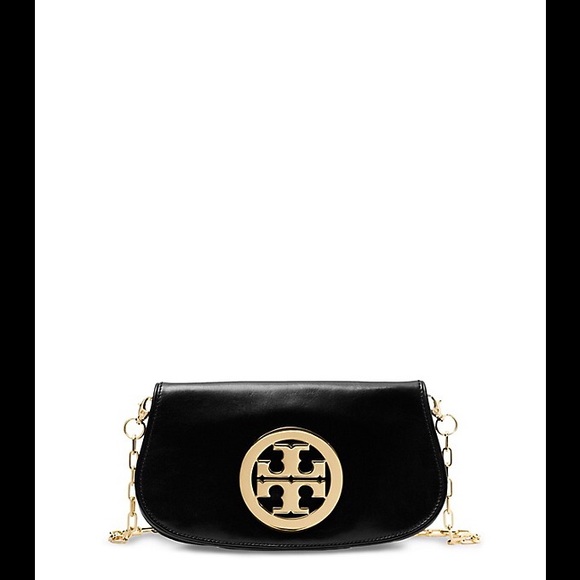 Tory Burch Gold Logo Clutch