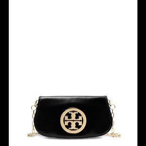 Tory Burch Gold Logo Clutch