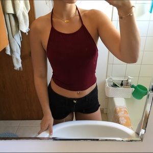Maroon Halter
