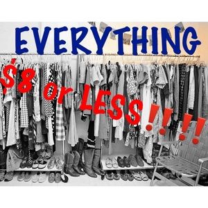 💲8⃣‼️Everything in my closet $8 or less!!!!