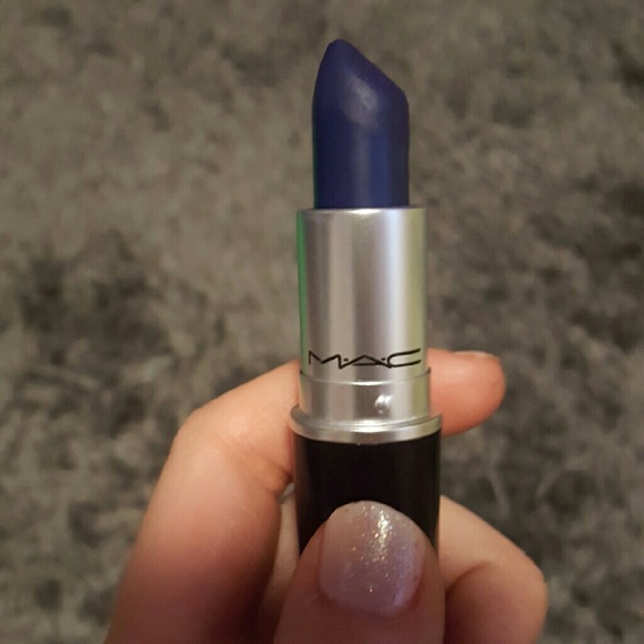 Blue MAC lipstick