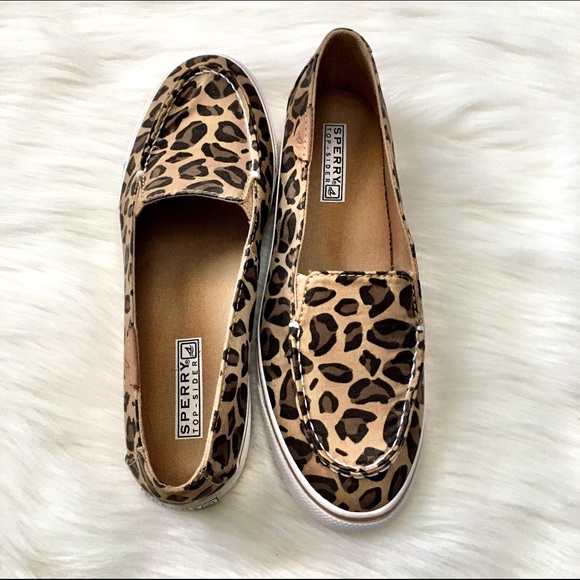 Sperry Leopard Slip Ons - Picture 2 of 4