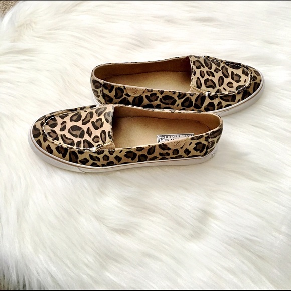 Sperry Leopard Slip Ons - Picture 3 of 4