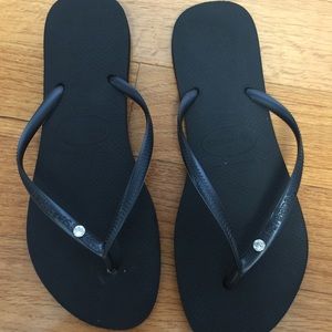 New havaianas Slim Crystal Glam SW worn once